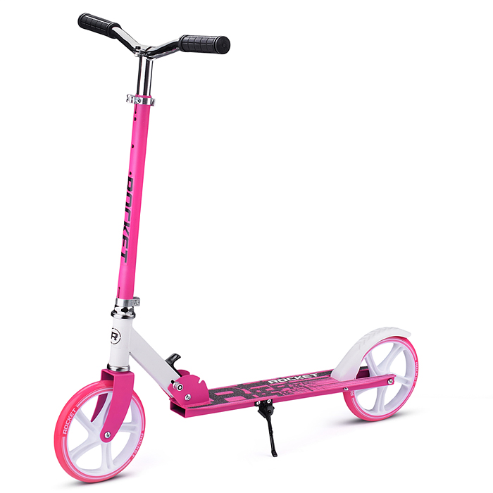 Фото к товару Самокат-снегокат R0181.PK с изогнутой ручкой (розовый) Самокат-снегокат R0181.PK с изогнутой ручкой (розовый)