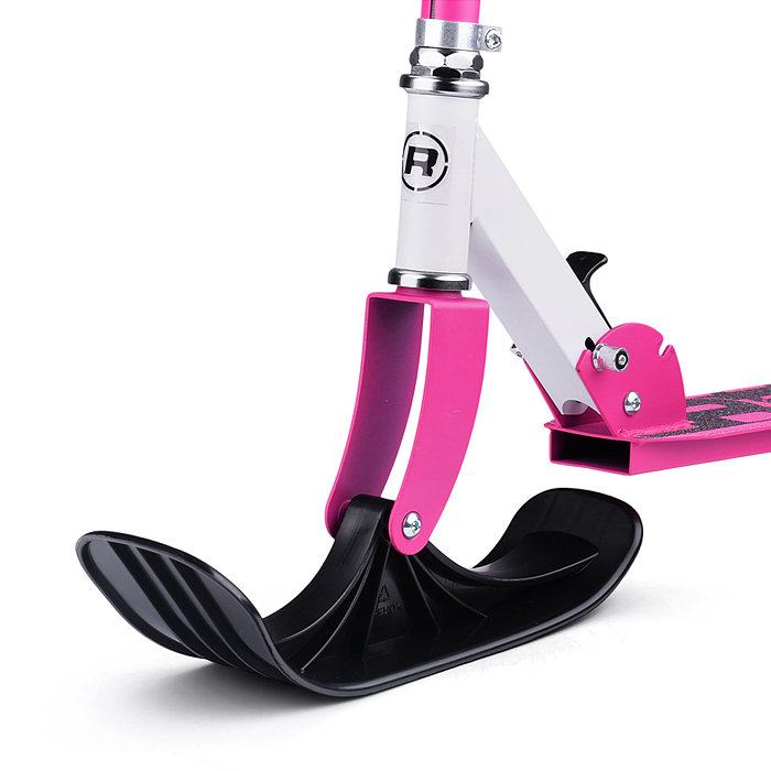 Фото к товару Самокат-снегокат R0181.PK с изогнутой ручкой (розовый) Самокат-снегокат R0181.PK с изогнутой ручкой (розовый)