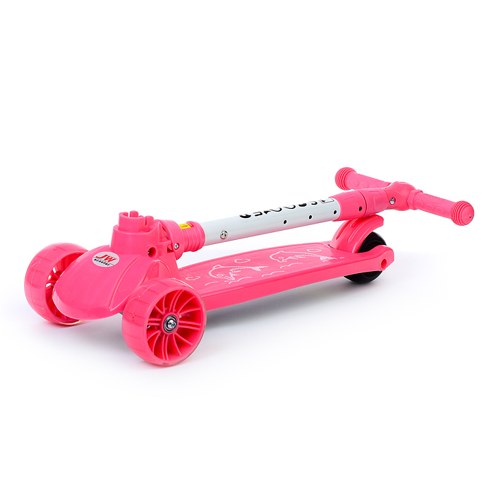 Фото к товару Самокат U038204Y 3-х кол., розовый, PU, ABEC 7, в коробке Самокат U038204Y 3-х кол., розовый, PU, ABEC 7, в коробке