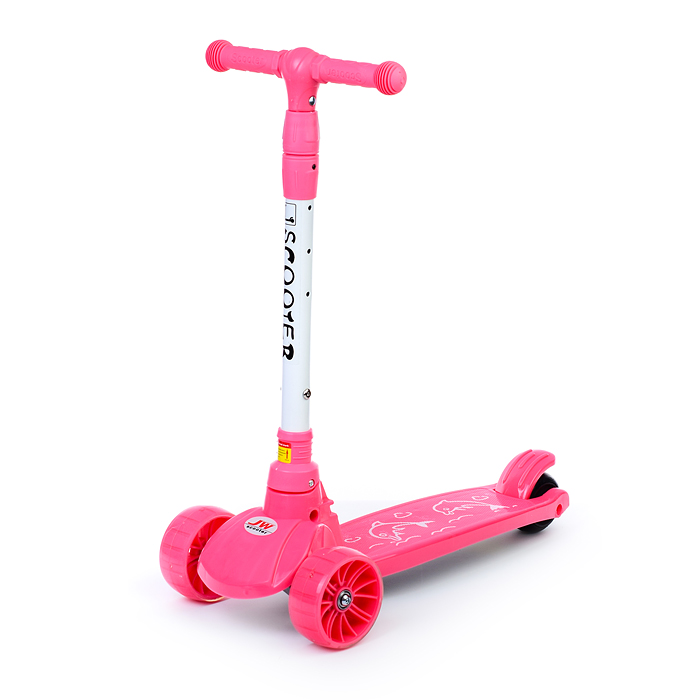 Фото к товару Самокат U038204Y 3-х кол., розовый, PU, ABEC 7, в коробке Самокат U038204Y 3-х кол., розовый, PU, ABEC 7, в коробке