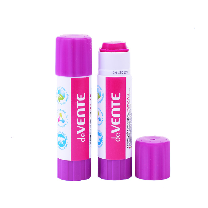 Фото к товару Клеящий карандаш PVA основа "Indicator" 15 г круглый фиолетовый (при высыхании - прозрачный Клеящий карандаш PVA основа "Indicator" 15 г круглый фиолетовый (при высыхании - прозрачный