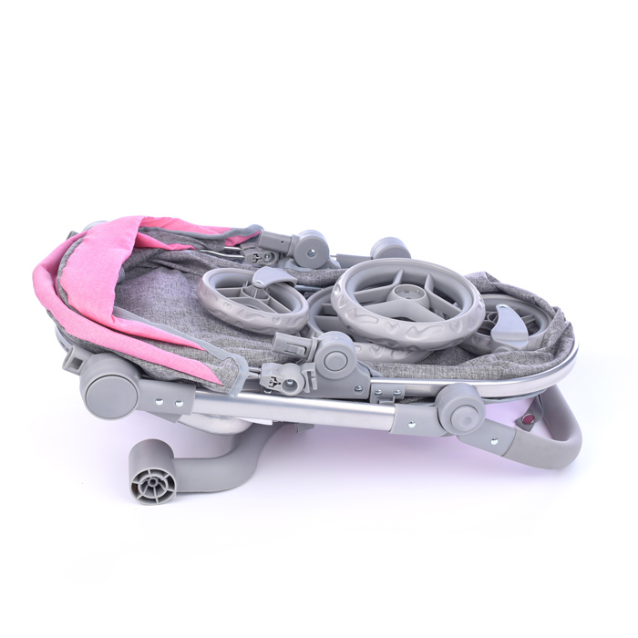 Коляска для кукол 9694 металлическая, 2в1, в коробке