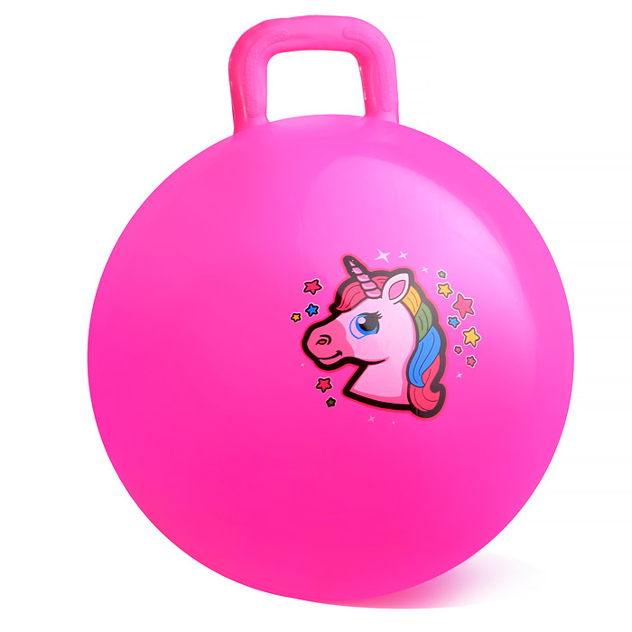 Мяч с ручкой 45см 00-1572 (цвет в ассортименте)