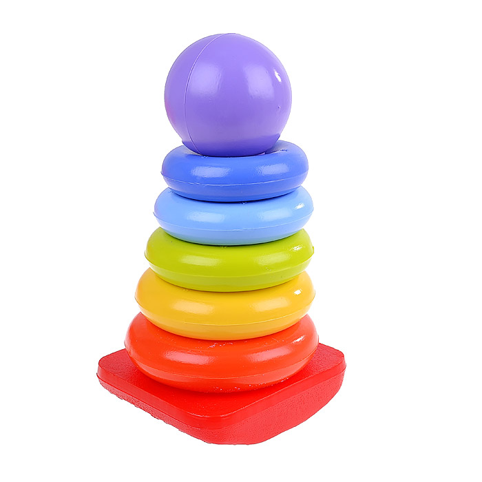 Пирамида-качалка Шарик, 23см. (в сетке, 8 дет.) Пирамида-качалка Шарик, 23см. (в сетке, 8 дет.)