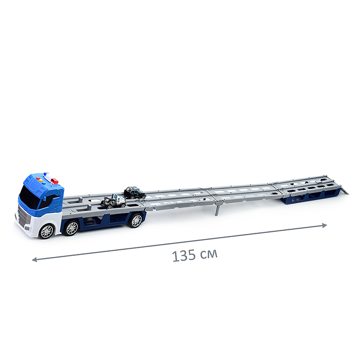 Фото к товару Машина T907A "Трейлер-катапульта" в коробке (синий) Машина T907A "Трейлер-катапульта" в коробке (синий)