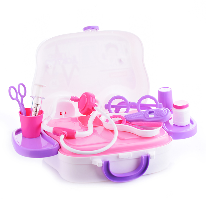 Фото к товару Набор "Доктор №18" (16 элементов) (в чемоданчике на колёсиках) Набор "Доктор №18" (16 элементов) (в чемоданчике на колёсиках)