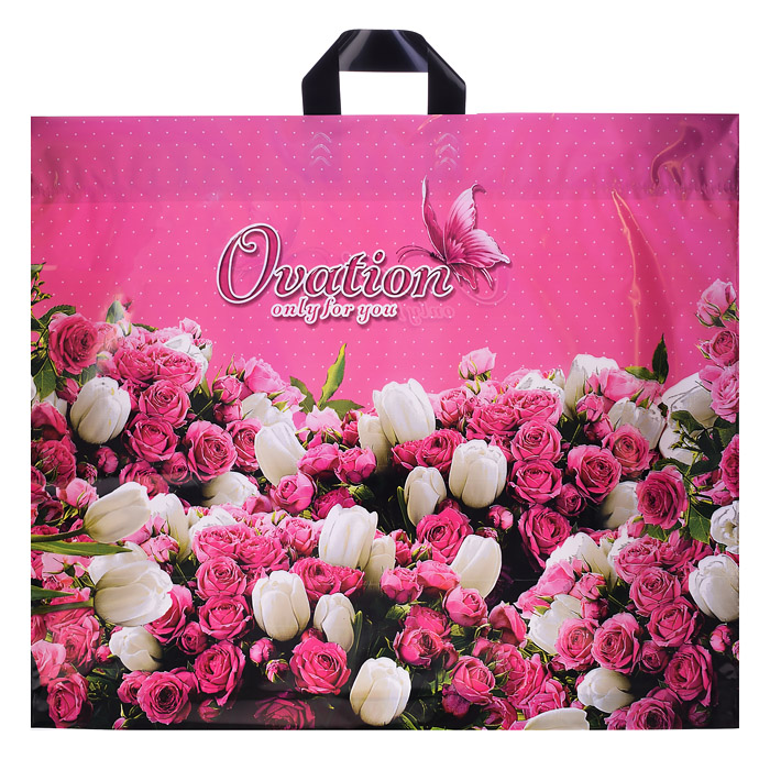 Пакет ПЭ с петлевой ручкой 60х50+6 Интерпак (Овация) Пакет ПЭ с петлевой ручкой 60х50+6 Интерпак (Овация)