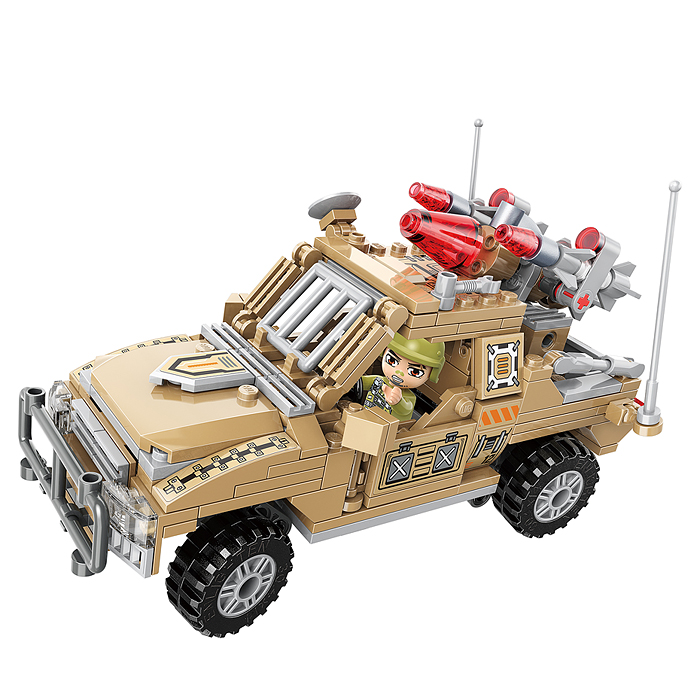 Фото к товару Конструктор 22012 "Военный джип" (281 дет.) Конструктор 22012 "Военный джип" (281 дет.)