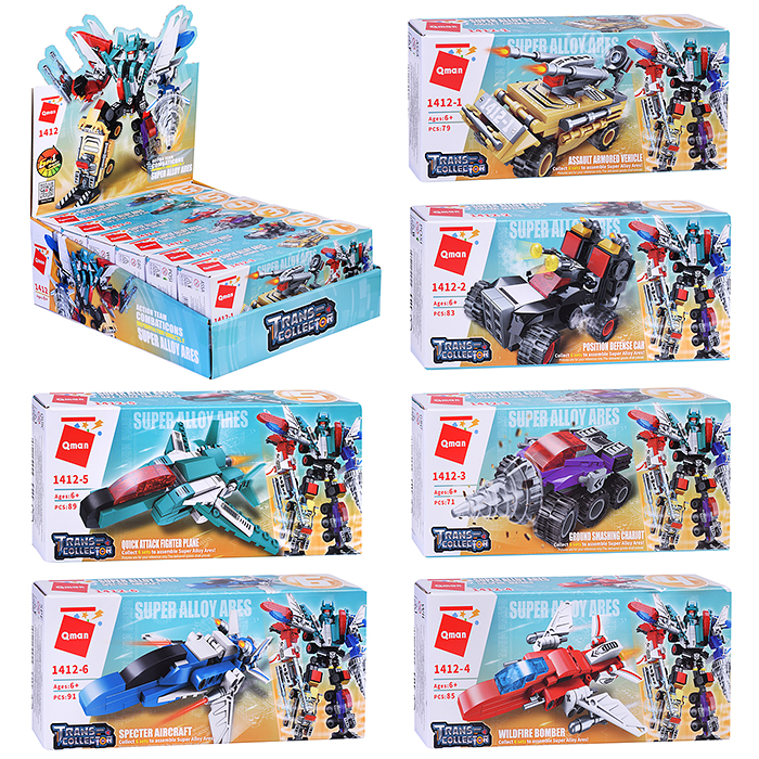 Конструктор 1412 "Космический транспорт" в ассортименте, в коробке