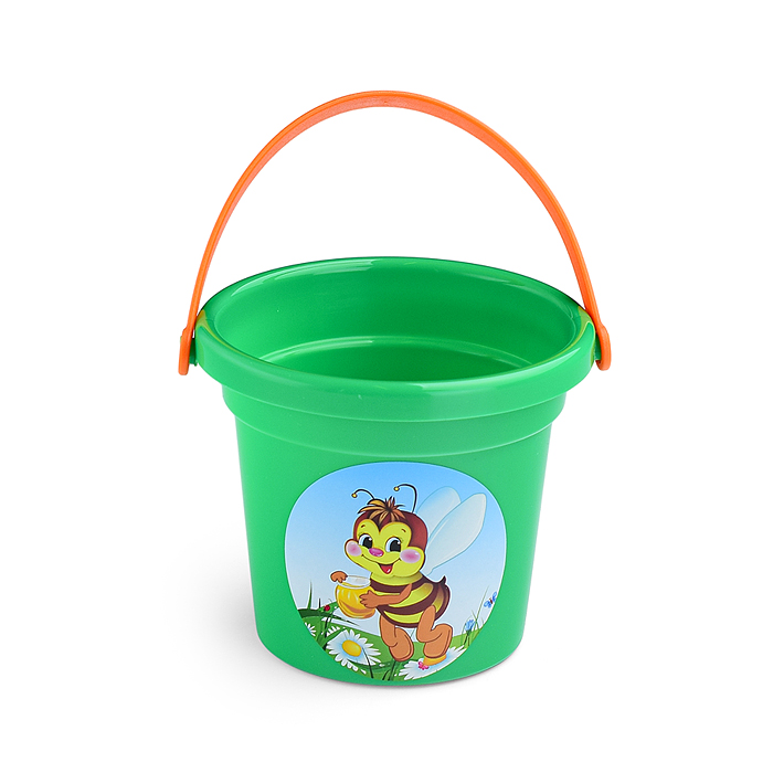 Фото к товару Набор №26: ведро малое, ситечко-цветок, совок №2, грабельки №2, 3 формочки Набор №26: ведро малое, ситечко-цветок, совок №2, грабельки №2, 3 формочки