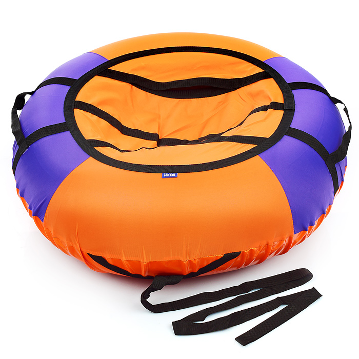 Санки-ватрушка, серия "Эконом", 70см. Цвет фиолетовый-оранжевый Санки-ватрушка, серия "Эконом", 70см. Цвет фиолетовый-оранжевый