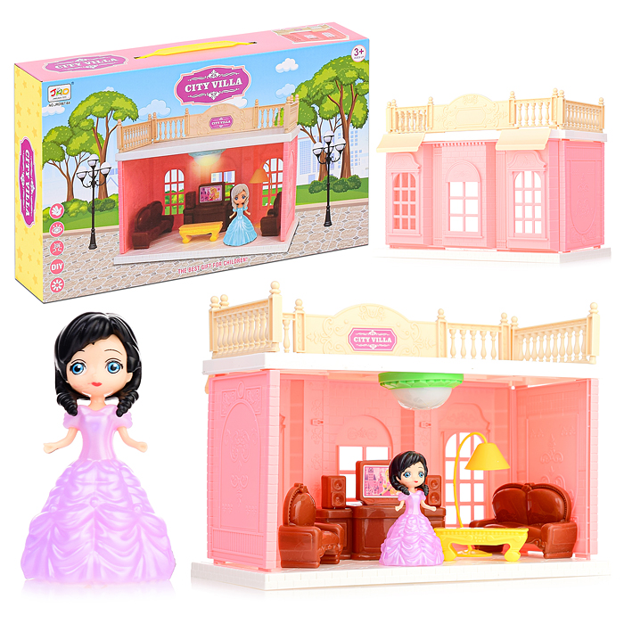 Дом для кукол JRD967-64B "Летний домик" в коробке Дом для кукол JRD967-64B "Летний домик" в коробке