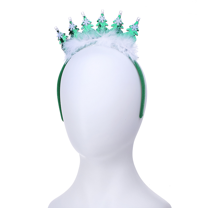 Фото к товару Ободок карнавальный S2086 "Снежная елочка" в пакете Ободок карнавальный S2086 "Снежная елочка" в пакете