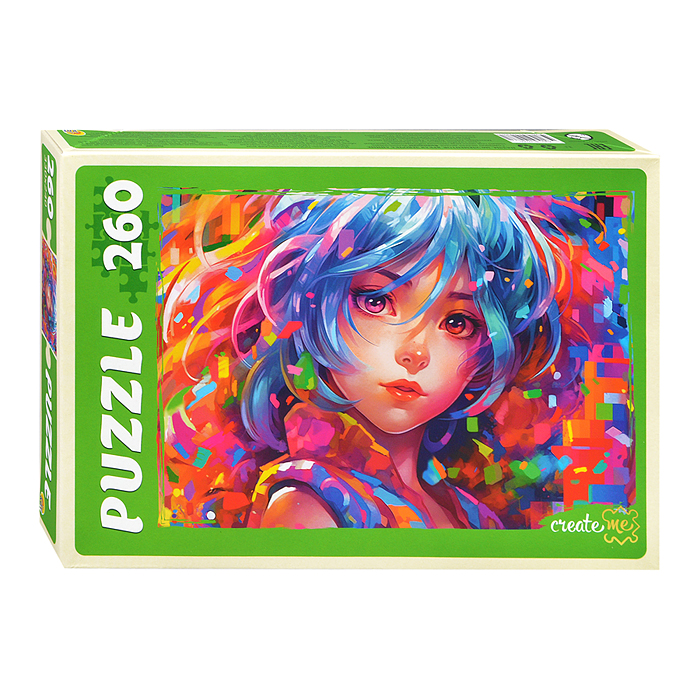 Пазлы 260 "Яркая девочка. Аниме" Пазлы 260 "Яркая девочка. Аниме"