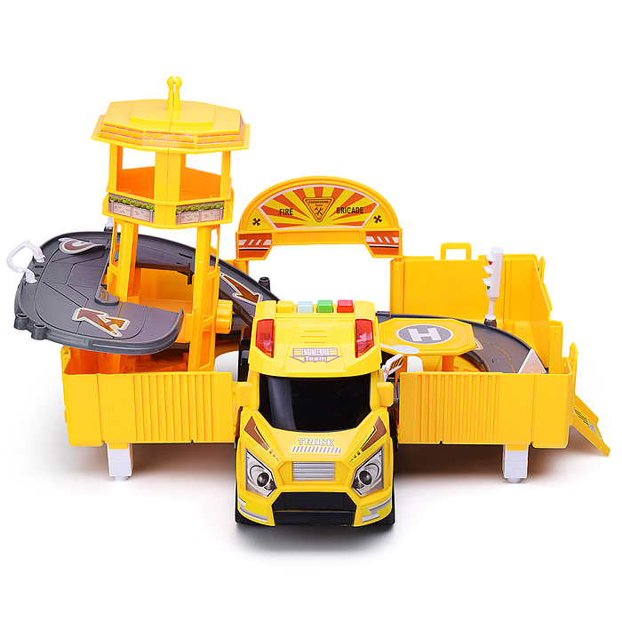 Парковка-машина 660-A258 "Строительная служба" в коробке