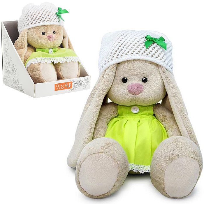 Зайка Ми в салатовом платье с кружевом (малый)