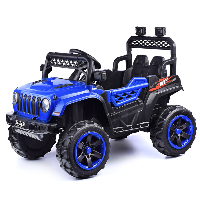 Электромобиль U023393Y "Кросс" на аккумуляторе, с р/у управлением, в коробке (синий)