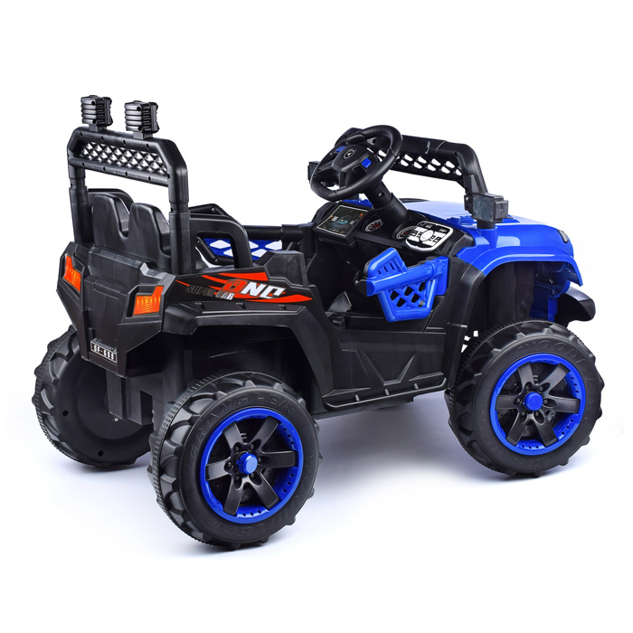 Электромобиль U023393Y "Кросс" на аккумуляторе, с р/у управлением, в коробке (синий)