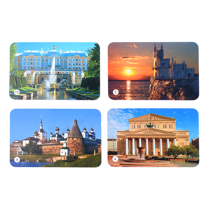 Фото к товару Фото-мемо "Достопримечательности России" 34 карточки Фото-мемо "Достопримечательности России" 34 карточки