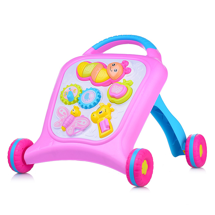 Фото к товару Ходунки 8773 "Милые животные" цвет розовый-голубой, свет, звук Ходунки 8773 "Милые животные" цвет розовый-голубой, свет, звук