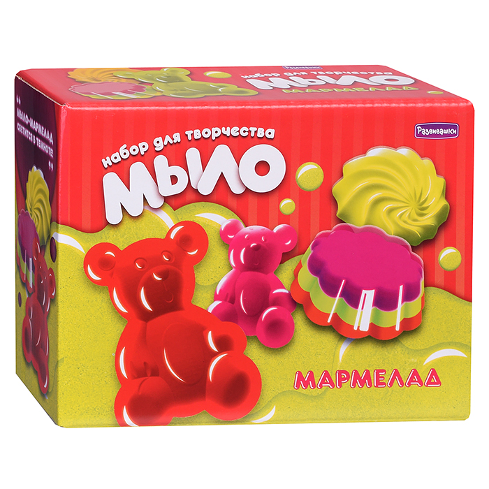 Десерт для ванны Мыло-мармелад (4 формы, светится в темноте)