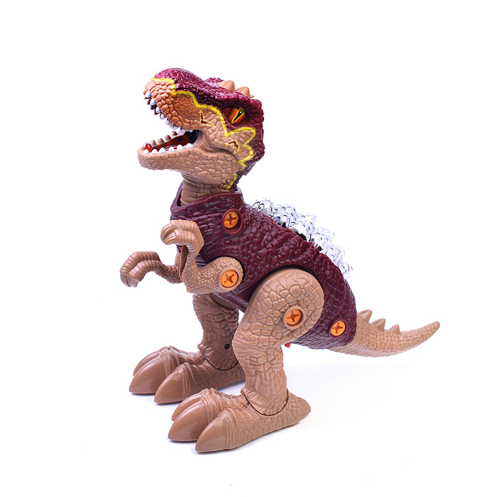 Конструктор 3302-1 "Динозавр-хищник" с отверткой, в коробке