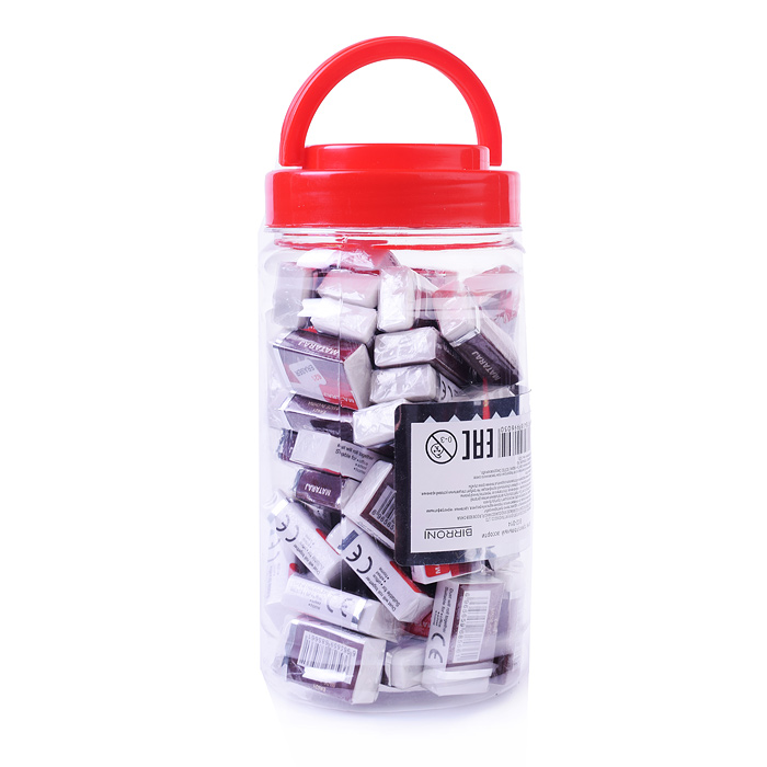 Ластик  прямоугольный в бумажном держателе  термопластичная резина