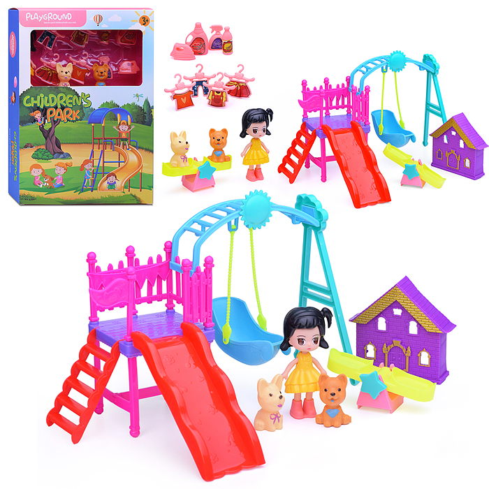 Набор HY001-A1 "Питомцы" Детский парк, в коробке Набор HY001-A1 "Питомцы" Детский парк, в коробке