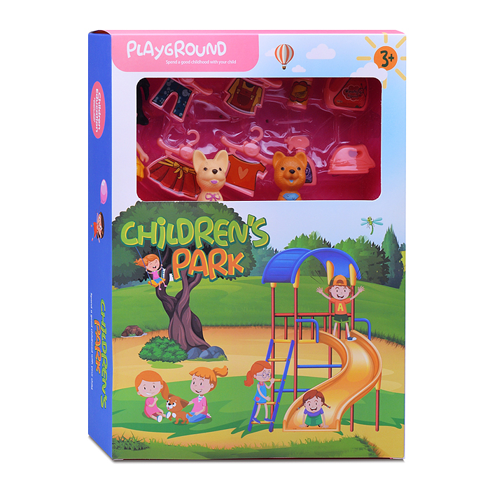 Фото к товару Набор HY001-A1 "Питомцы" Детский парк, в коробке Набор HY001-A1 "Питомцы" Детский парк, в коробке