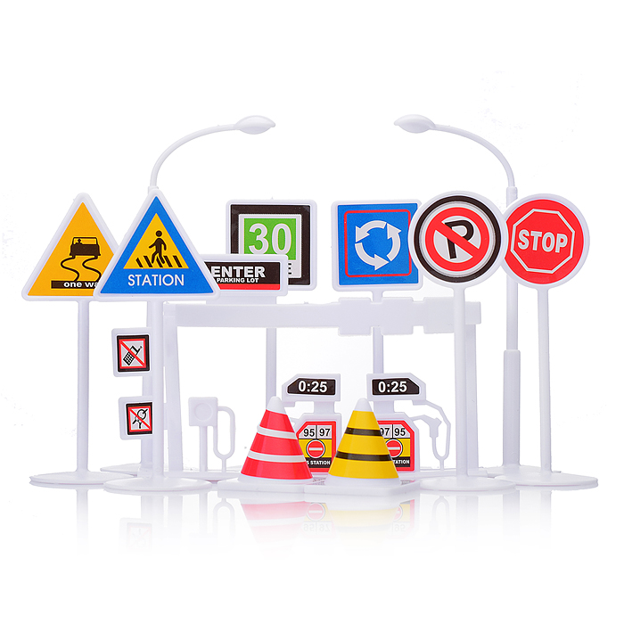 Парковка BBQ550-32B "Строительная техника" в коробке