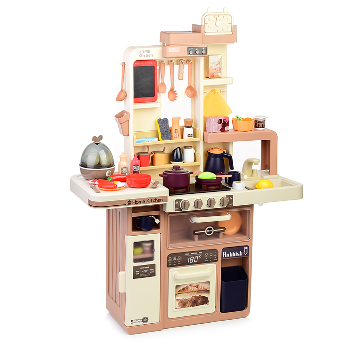 Фото к товару Игровой набор 889-232 "Кухонный гарнитур" бежевый 74 предмета (свет, звук, пар, слив воды) в коробке Игровой набор 889-232 "Кухонный гарнитур" бежевый 74 предмета (свет, звук, пар, слив воды) в коробке