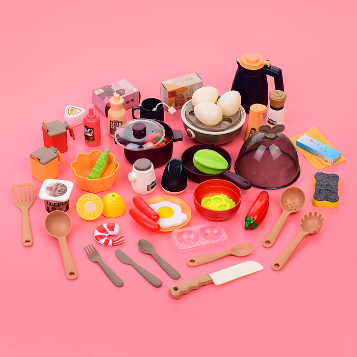 Фото к товару Игровой набор 889-232 "Кухонный гарнитур" бежевый 74 предмета (свет, звук, пар, слив воды) в коробке Игровой набор 889-232 "Кухонный гарнитур" бежевый 74 предмета (свет, звук, пар, слив воды) в коробке