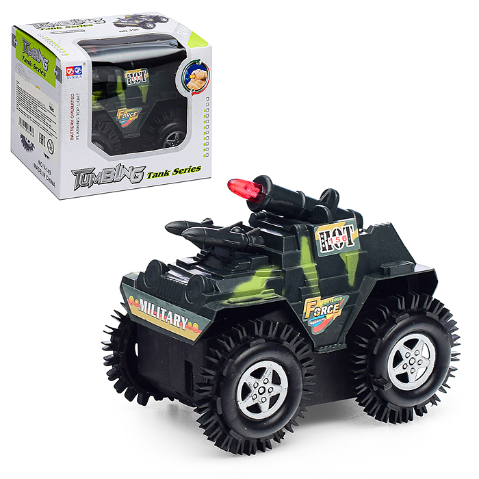 Фото к товару Машина- перевертыш 156 "Камуфляж" (свет) в коробке Машина- перевертыш 156 "Камуфляж" (свет) в коробке