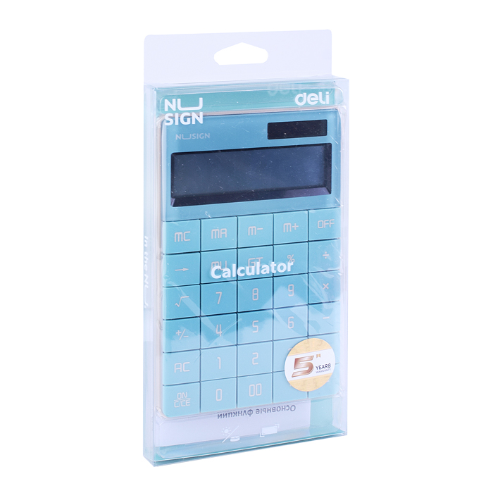 Калькулятор настольный, синий, 12-разр. 