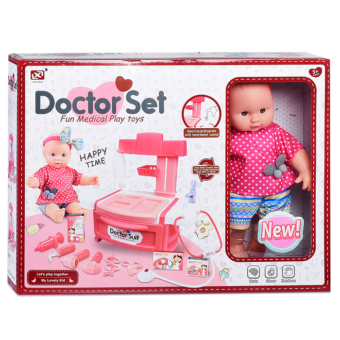 Фото к товару Игровой набор доктор 8830A-1 "Учусь лечить" в коробке Игровой набор доктор 8830A-1 "Учусь лечить" в коробке