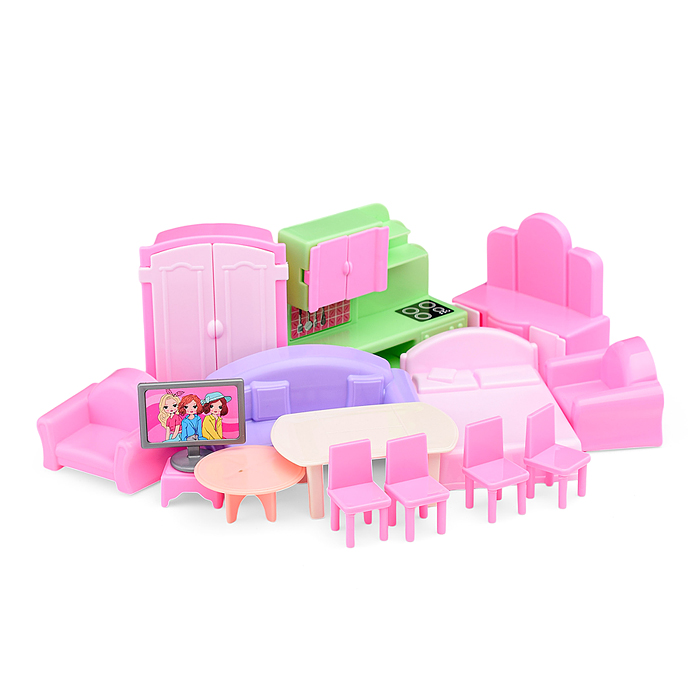 Фото к товару Набор мебели для кукол Набор мебели для кукол