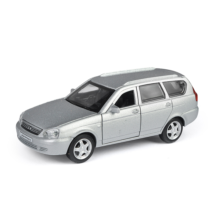 Фото к товару Машина металл LADA Priora 12 см, (двери, багаж, серебристый) инерц, в коробке Машина металл LADA Priora 12 см, (двери, багаж, серебристый) инерц, в коробке