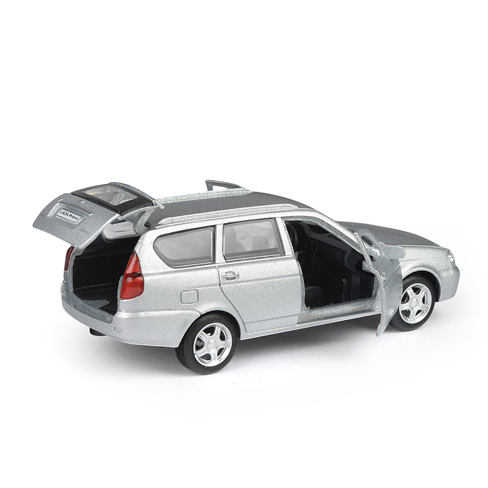 Фото к товару Машина металл LADA Priora 12 см, (двери, багаж, серебристый) инерц, в коробке Машина металл LADA Priora 12 см, (двери, багаж, серебристый) инерц, в коробке
