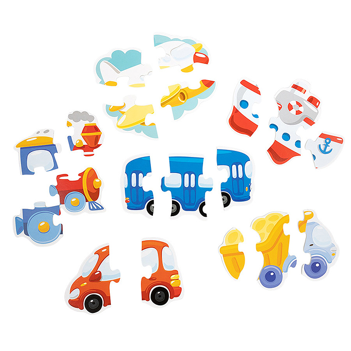 Фото к товару Пазлы-контуры мягкие "Транспорт" 6 штук Baby Toys Пазлы-контуры мягкие "Транспорт" 6 штук Baby Toys