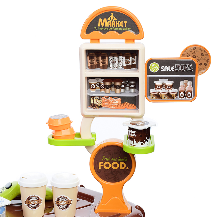 Игровой набор 668-68 "Супермаркет" (свет, звук) в коробке