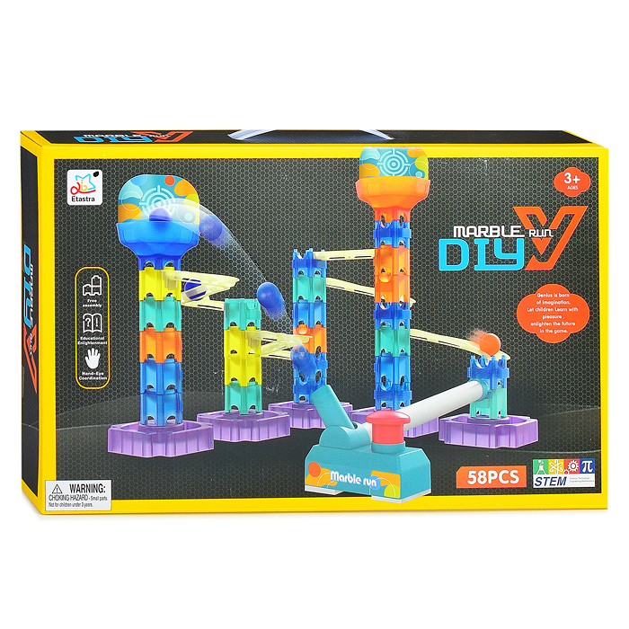 Фото к товару Конструктор YDX202 "КосмоШар" 58 дет., прозрачный блок, в коробке Конструктор YDX202 "КосмоШар" 58 дет., прозрачный блок, в коробке