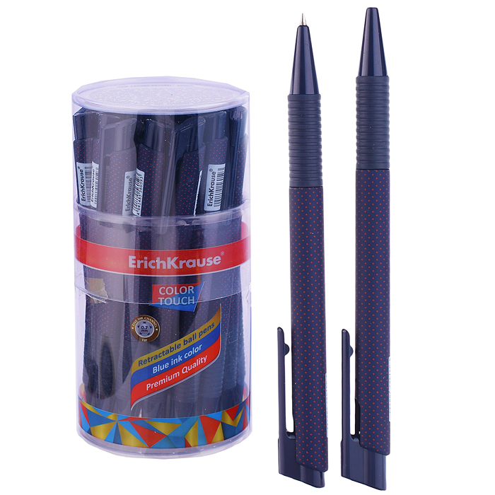 Ручка шариковая автоматическая ColorTouch® Dots in Blue, цвет чернил синий Ручка шариковая автоматическая ColorTouch® Dots in Blue, цвет чернил синий