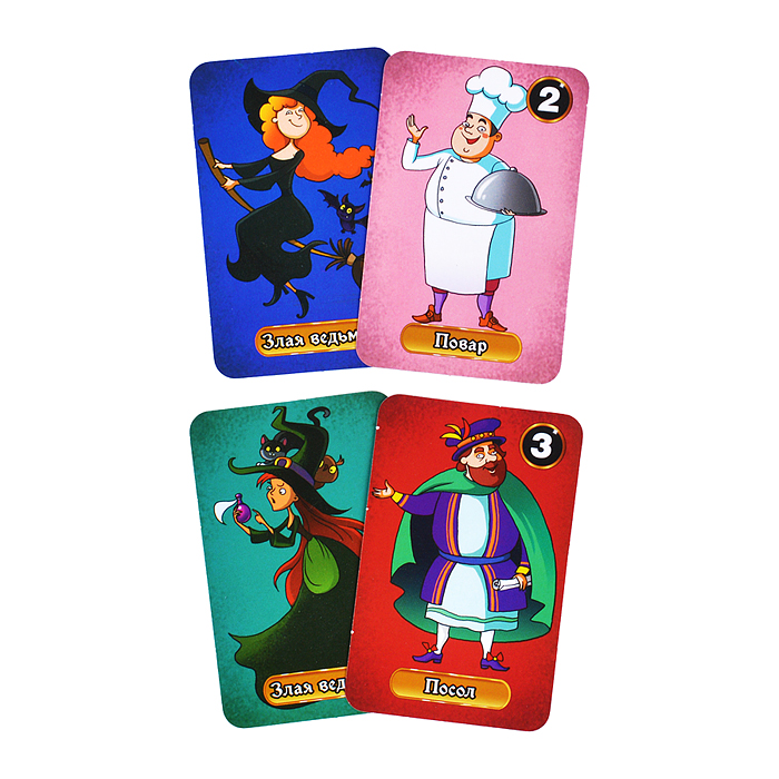 Фото к товару Карточная игра "Волшебники против ведьм" 104 карточки. Карточная игра "Волшебники против ведьм" 104 карточки.