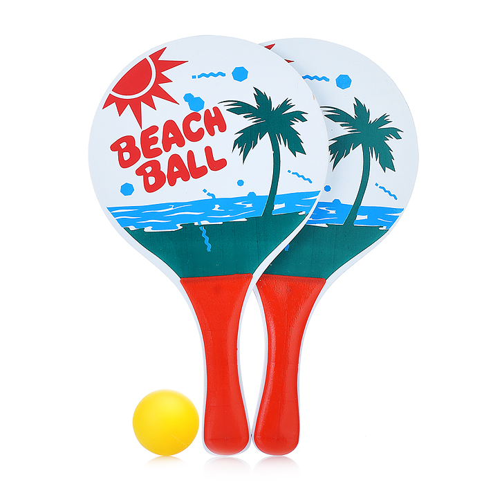 Набор детских ракеток JL3-02 "Пляжный активити" в сетке Набор детских ракеток JL3-02 "Пляжный активити" в сетке