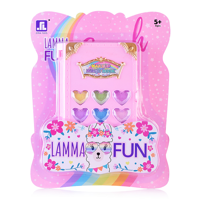 Набор детской косметики 2107Q "Лама. Волшебная книжечка" на листе Набор детской косметики 2107Q "Лама. Волшебная книжечка" на листе