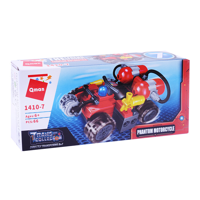 Конструктор 1410 "Пожарный транспорт" (ассорти) в коробке