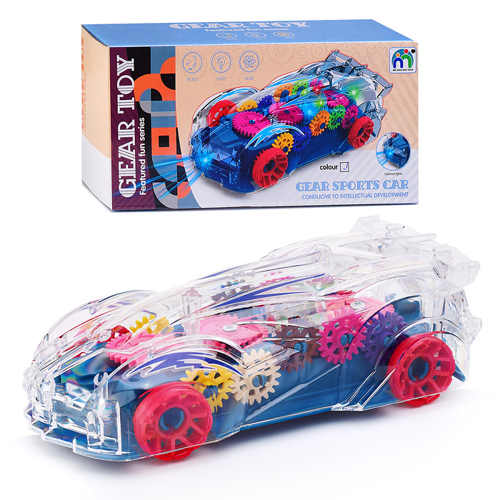 Машина 22136 "Радужные шестеренки" (свет, звук) в коробке Машина 22136 "Радужные шестеренки" (свет, звук) в коробке