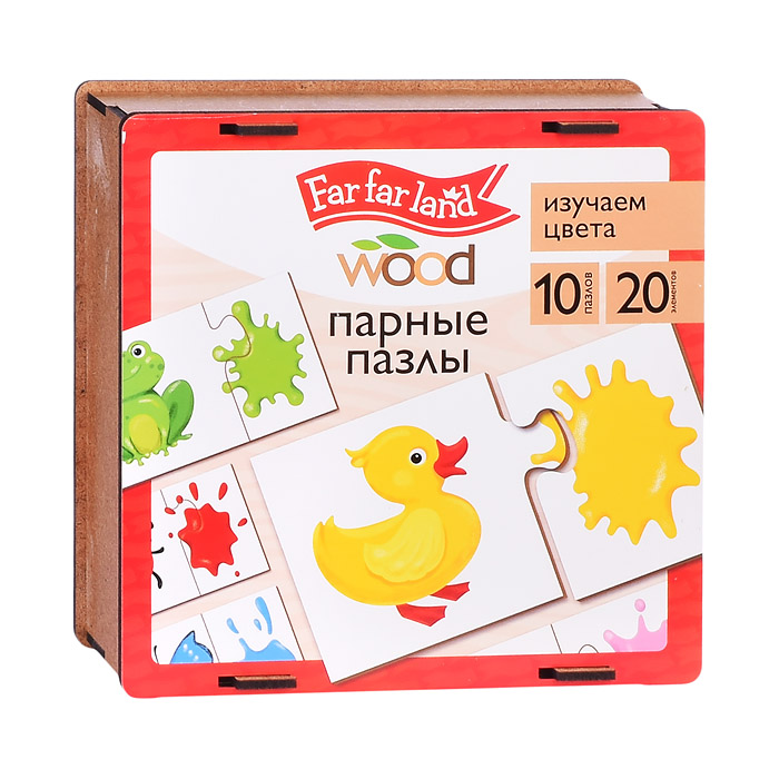 Пазлы зигзаг "Изучаем цвета" (деревянная) Пазлы зигзаг "Изучаем цвета" (деревянная)