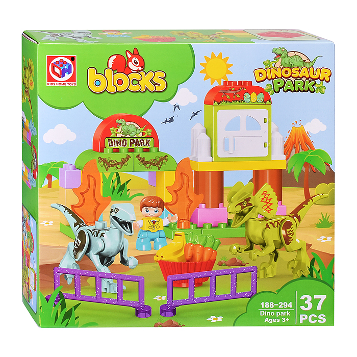 Конструктор 188-294 "Мир динозавров" (37 дет.) в коробке Конструктор 188-294 "Мир динозавров" (37 дет.) в коробке
