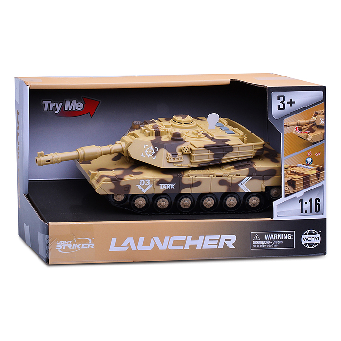 Фото к товару Танк WY410B "Пусковая установка" инерц. в коробке Танк WY410B "Пусковая установка" инерц. в коробке